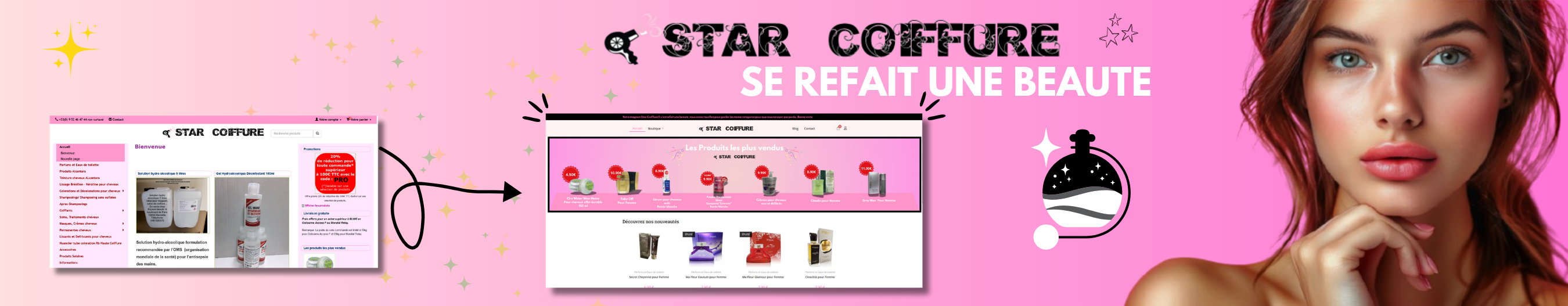 image de présentation du nouveau site star-coiffure.fr